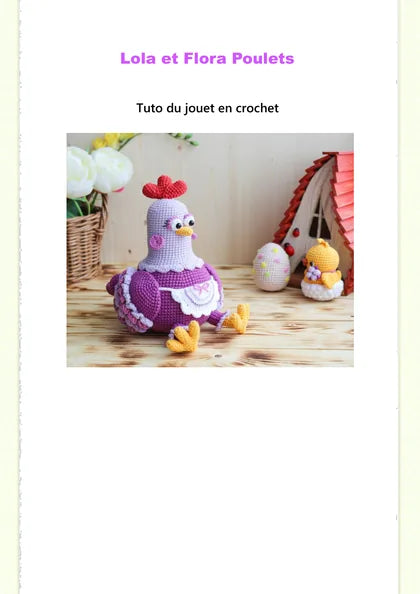 Couverture du patron Poule Fiona